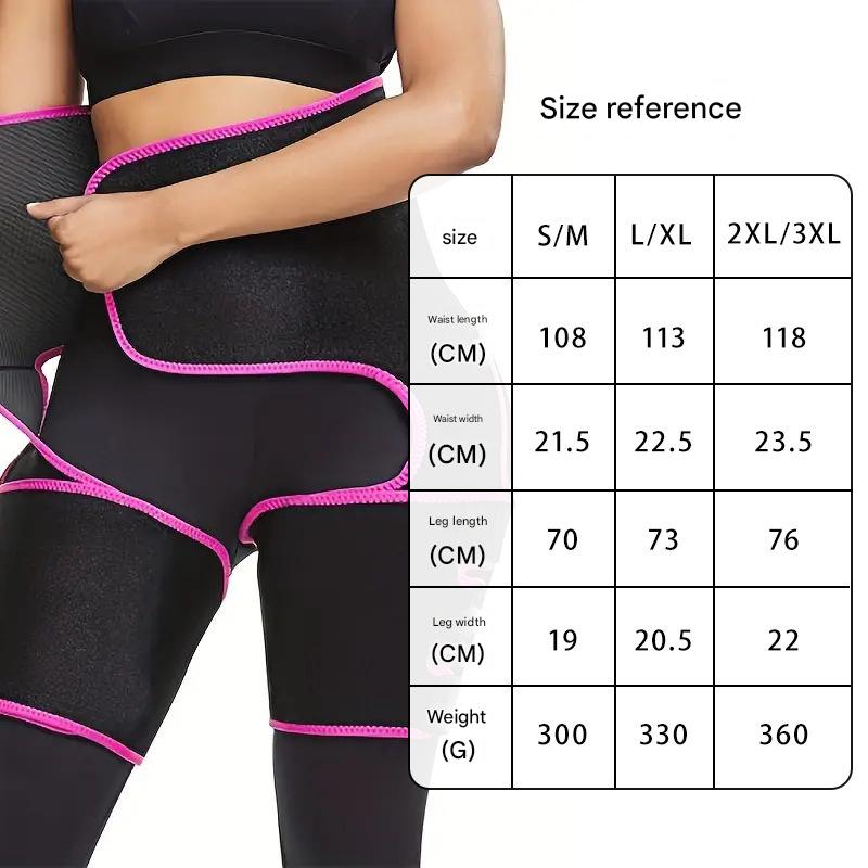 Yellow Women's 3-in-1 Body Shaper: Waist Cincher, Thigh Slimmer, Glute Lifter - Workout Gear (Size : L/XL) - Image 6