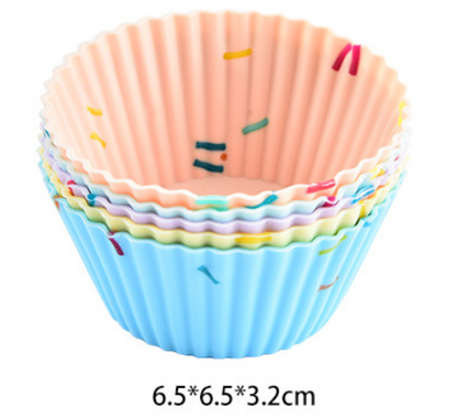 Style 1 Silicone Mini Cake Molds (30 Pack) -  For Cupcakes, Desserts (6.5x6.5x3.2cm) - Image 2