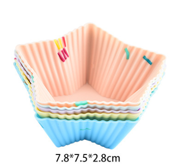 Style 2 Silicone Mini Cake Molds (30 Pack) -  For Cupcakes, Desserts (7.8x7.5x2.8cm) - Image 2