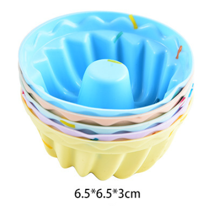 Style 9 Silicone Mini Cake Molds (30 Pack) -  For Cupcakes, Desserts (6.5x6.5x3cm) - Image 2