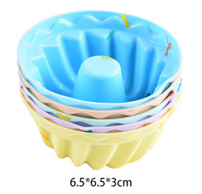 Style 9 Silicone Mini Cake Molds (30 Pack) -  For Cupcakes, Desserts (6.5x6.5x3cm) - Image 2