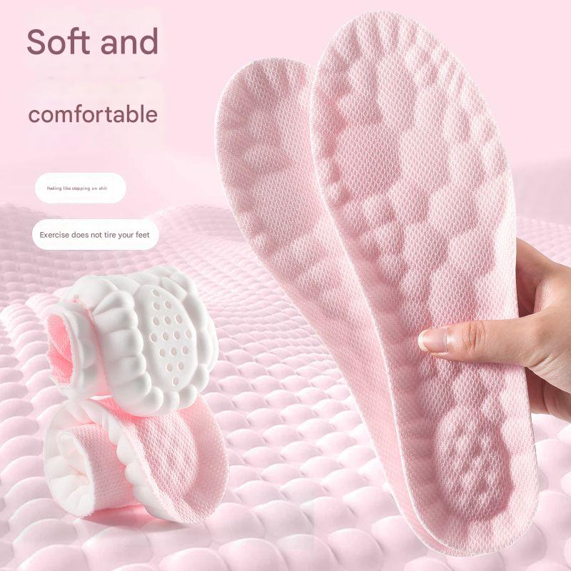 5 pcs Pink 4D Cloud Technology Shoe Inserts - High Rebound, Super Soft, Breathable, Athletic Support (size : 41-42/265mm) - Image 4