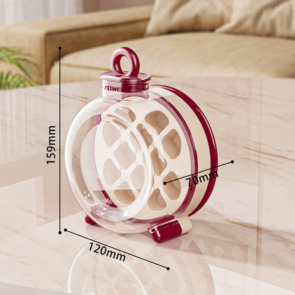 Red Portable Press-Release Ice Cube Maker Bottle - Makes 12 Cubes, Doubles as Bottle - Image 2