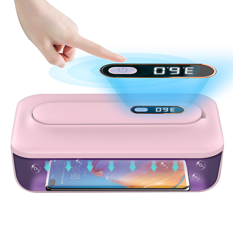 Pink 2-in-1 UV Sterilizer Box & Detachable Wand - For Phone, Jewelry, Masks - Image 2