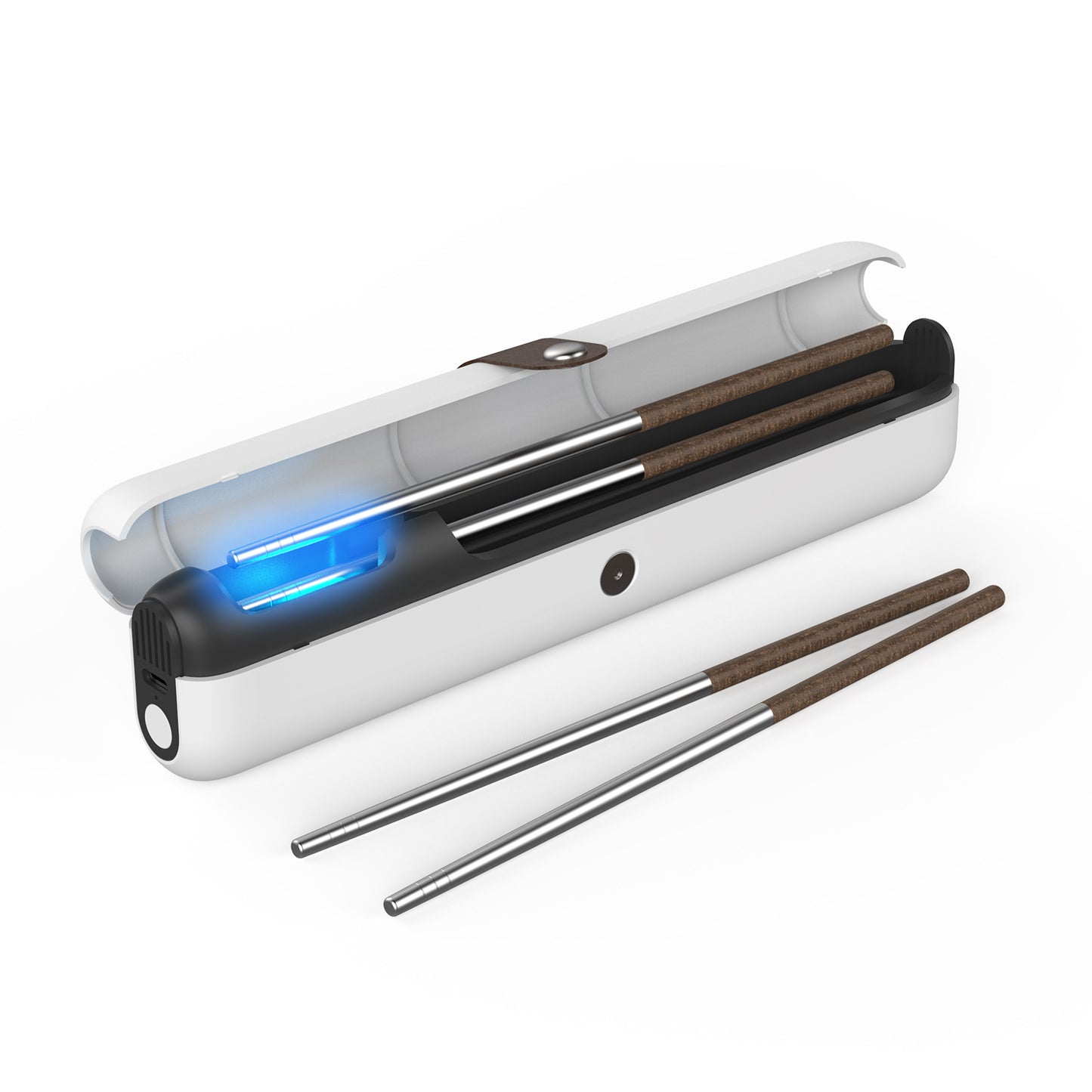 Travel UVC Toothbrush Sanitizer Box - Magnetic Closure, Rechargeable - Image 3