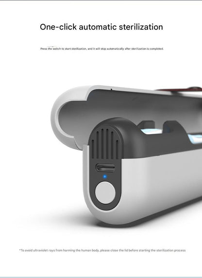 Travel UVC Toothbrush Sanitizer Box - Magnetic Closure, Rechargeable - Image 5