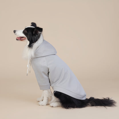 Grey Classic Dog Sweatshirt with Hood & Drawstrings - For Large Dogs (Size : 2XL) - Image 2