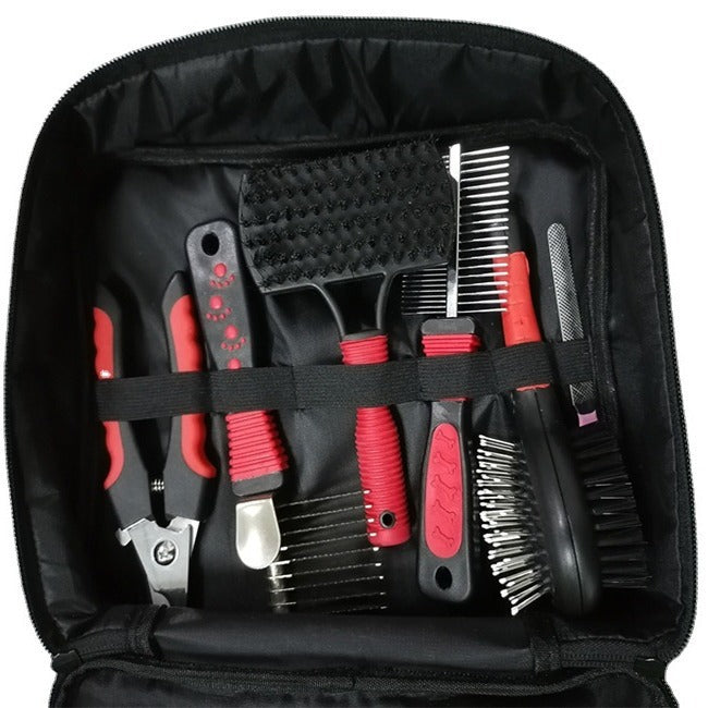 Dog & Cat Grooming Set - Multi-Tool Kit with Storage Case for Fur & Nail Care - Image 2