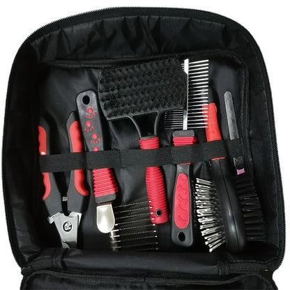 Dog & Cat Grooming Set - Multi-Tool Kit with Storage Case for Fur & Nail Care - Image 2