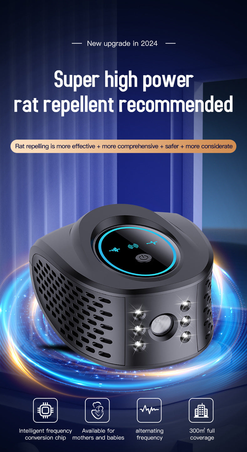 White Advanced Ultrasonic Pest Repeller - Multi-Wave Tech for Mice, Roaches, Mosquitoes - Image 2