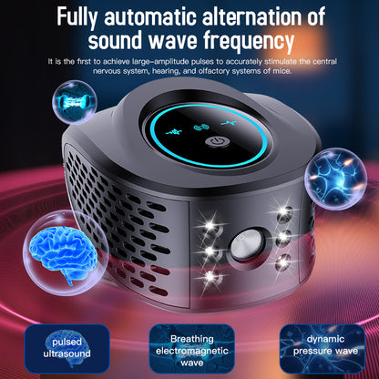 Black Advanced Ultrasonic Pest Repeller - Multi-Wave Tech for Mice, Roaches, Mosquitoes - Image 3
