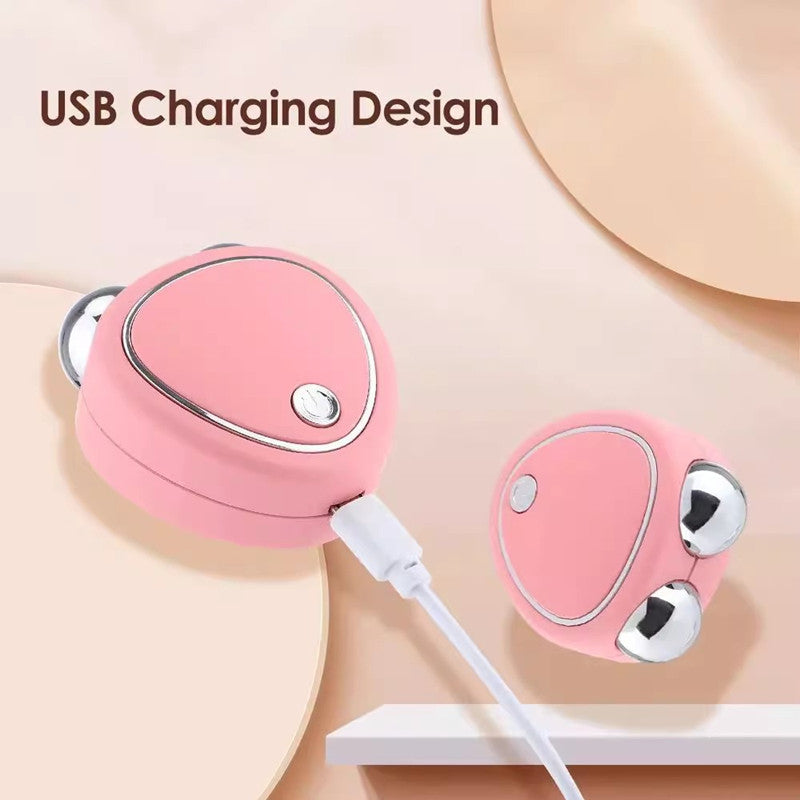 White Microcurrent Face Lifting Massager - Sonic Vibration, V-Shape Sculpting - Image 6