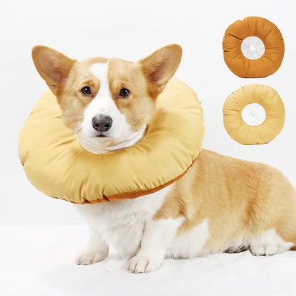 Yellow Adjustable Soft Elizabethan Collar for Pets - Comfortable Recovery Aid - XXL