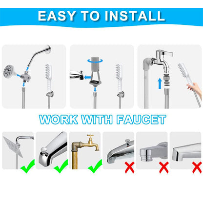 Handheld Pet Grooming Shower Sprayer - With Comb Teeth Hose & Adapters - Image 5