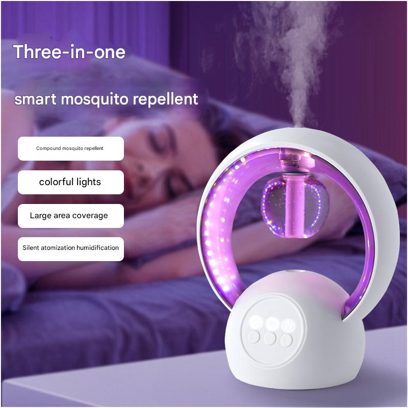 Pink Smart Mosquito Repeller & Humidifier - 3 Modes, Night Light, USB, Quiet Operation - Image 2