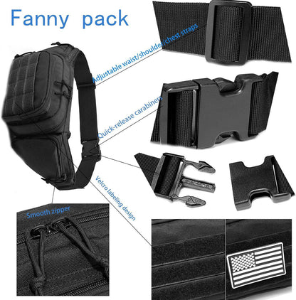 Green Rugged Tactical Waist Pack - MOLLE Outdoor Fanny Bag for Hiking Cycling & Travel - Image 4