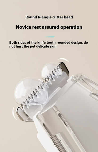 Green Rechargeable Pet Grooming Clipper with Built-in Vacuum - Low Noise Hair Trimmer for Dogs & Cats - Image 5
