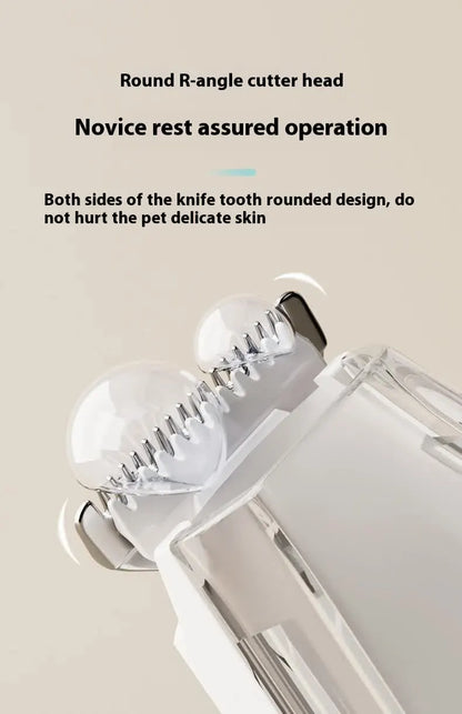 Green Rechargeable Pet Grooming Clipper with Built-in Vacuum - Low Noise Hair Trimmer for Dogs & Cats - Image 5