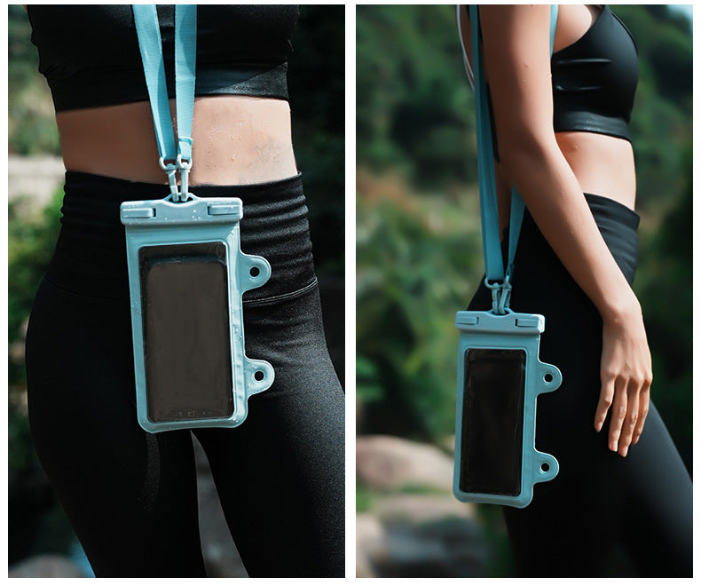 Mint Green 2-Pack Universal IPX8 Waterproof Phone Pouch with Lanyard - Touch Sensitive Case for Swimming & Outdoor Sports - Image 5