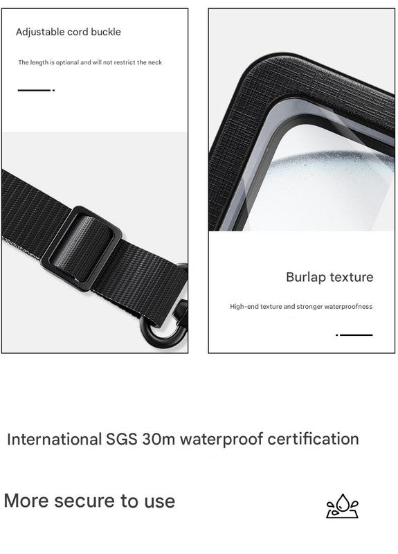 Mint Green 2-Pack Universal IPX8 Waterproof Phone Pouch with Lanyard - Touch Sensitive Case for Swimming & Outdoor Sports - Image 7