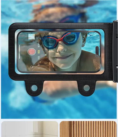 Blue 2-Pack Universal IPX8 Waterproof Phone Pouch with Lanyard - Touch Sensitive Case for Swimming & Outdoor Sports - Image 3