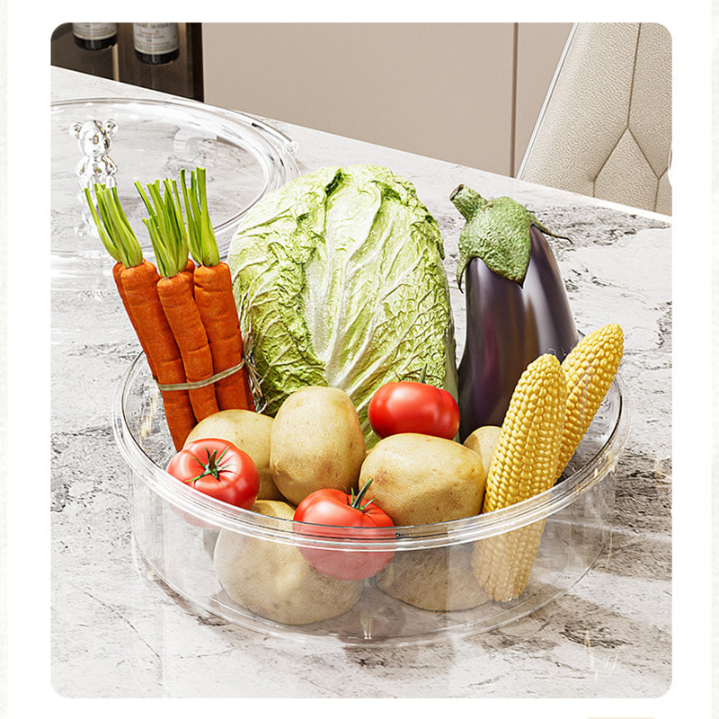 Grey And Silver Snap Button Elegant Compartment Serving Tray with Lid - Versatile Snack, Fruit & Candy Box - Image 7