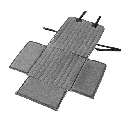 Grey Waterproof Front Pet Car Seat Cover - Non-Slip Dog Booster Seat Protector Mat - Image 2