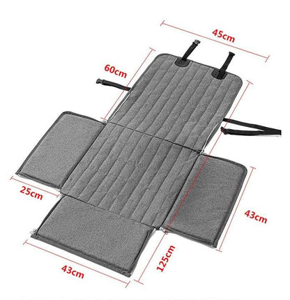 Grey Waterproof Front Pet Car Seat Cover - Non-Slip Dog Booster Seat Protector Mat - Image 6