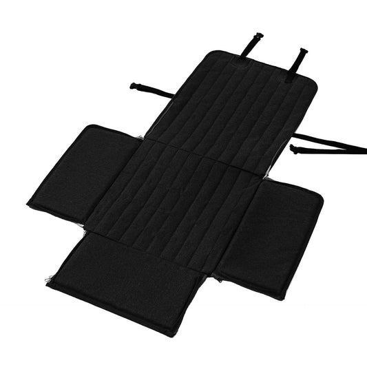 Black Waterproof Front Pet Car Seat Cover - Non-Slip Dog Booster Seat Protector Mat