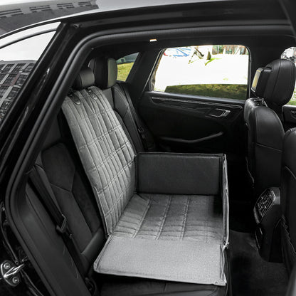 Black Waterproof Front Pet Car Seat Cover - Non-Slip Dog Booster Seat Protector Mat - Image 4