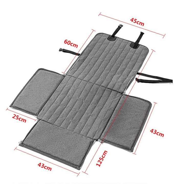 Black Waterproof Front Pet Car Seat Cover - Non-Slip Dog Booster Seat Protector Mat - Image 6