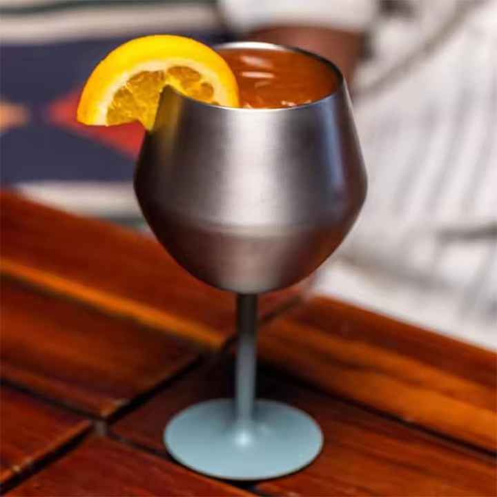 2 Pcs White Detachable Stainless Steel Wine Glass - 14oz (420ml) Portable Stemmed Goblet for Outdoors & Travel - Image 7