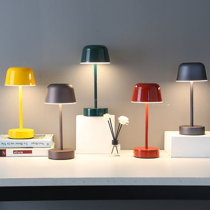 Coffee Modern Minimalist LED Table Lamp - Rechargeable Touch Control Desk Light - Image 2