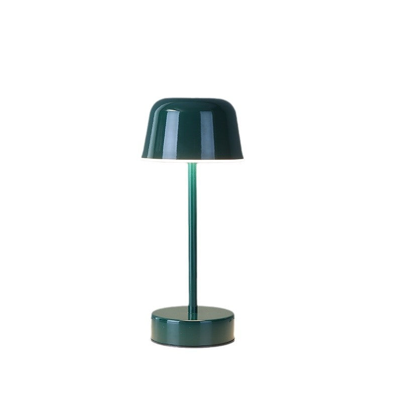 Red Modern Minimalist LED Table Lamp - Rechargeable Touch Control Desk Light - Image 3