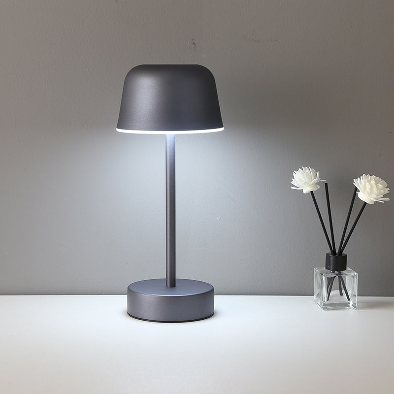 Red Modern Minimalist LED Table Lamp - Rechargeable Touch Control Desk Light - Image 4
