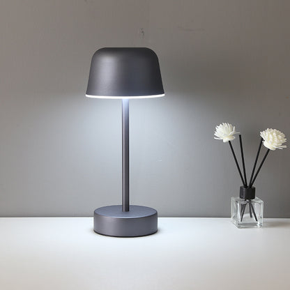 Dark Green Modern Minimalist LED Table Lamp - Rechargeable Touch Control Desk Light - Image 4
