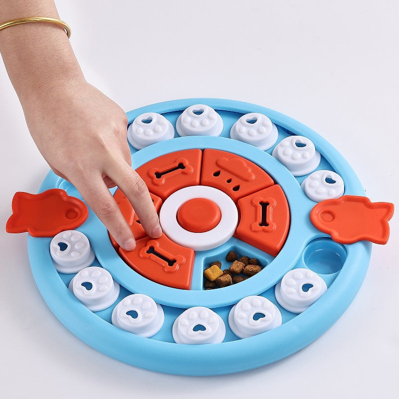 Green Interactive Pet Puzzle Feeder Toy - Slow Eating & Mental Stimulation Game for Dogs & Cats - Image 4