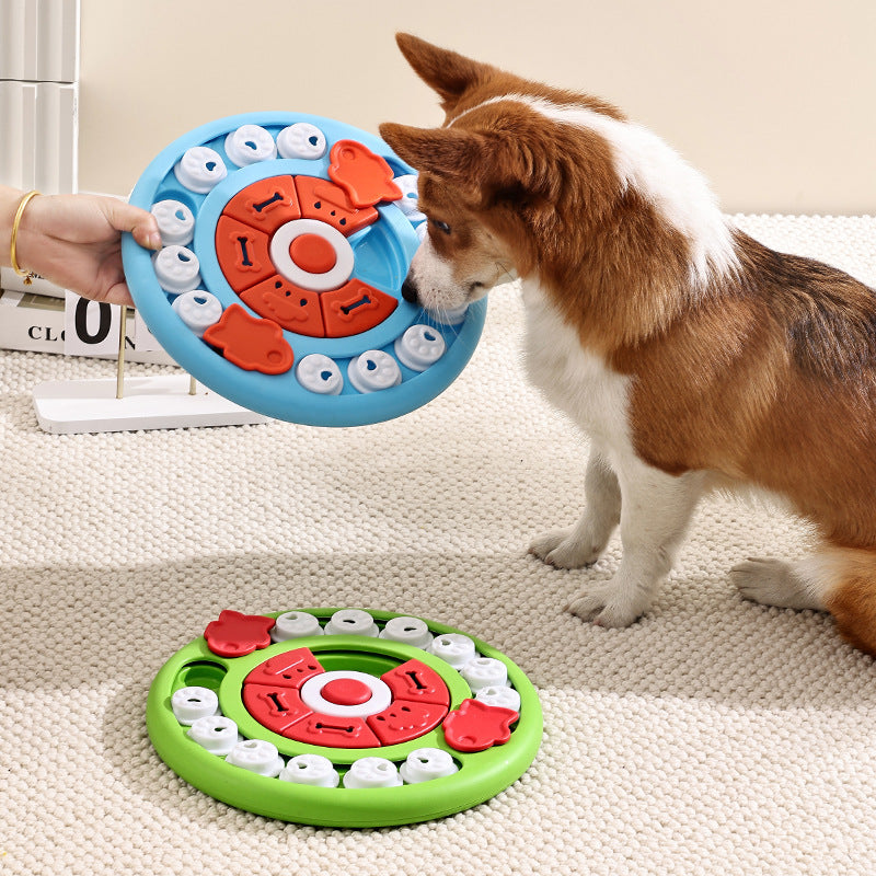 Blue Interactive Pet Puzzle Feeder Toy - Slow Eating & Mental Stimulation Game for Dogs & Cats - Image 2