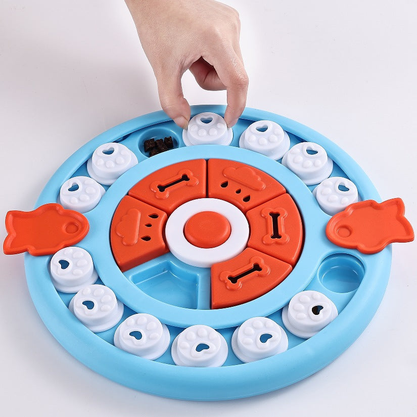 Blue Interactive Pet Puzzle Feeder Toy - Slow Eating & Mental Stimulation Game for Dogs & Cats - Image 5