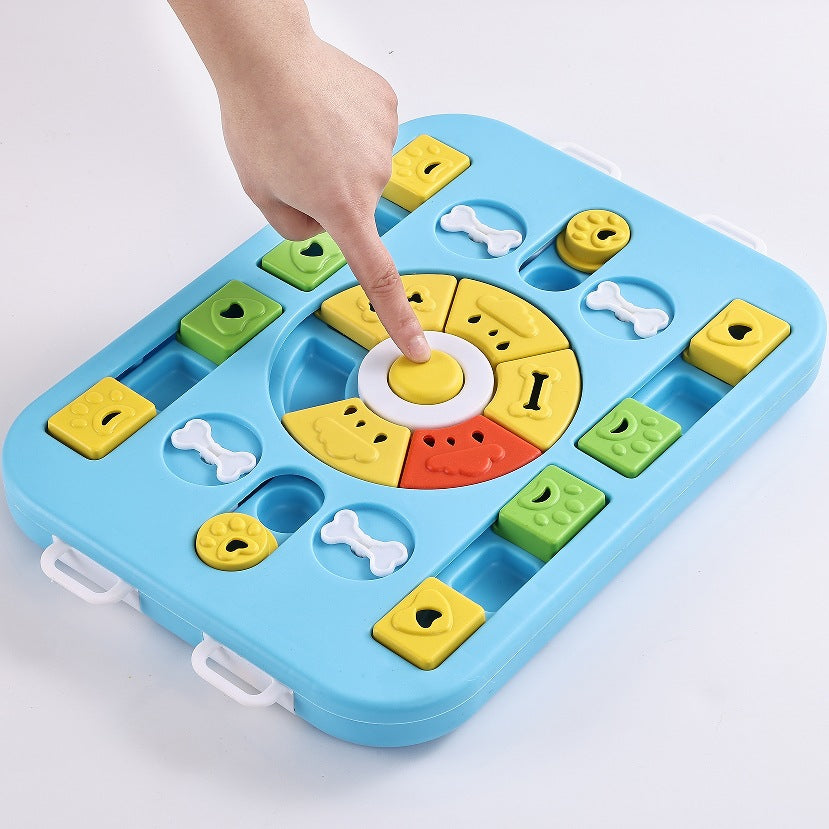 Pink Advanced Interactive Dog Puzzle Toy - Multi-Mechanism Treat Dispensing Slow Feeder for Mental Enrichment - Image 4