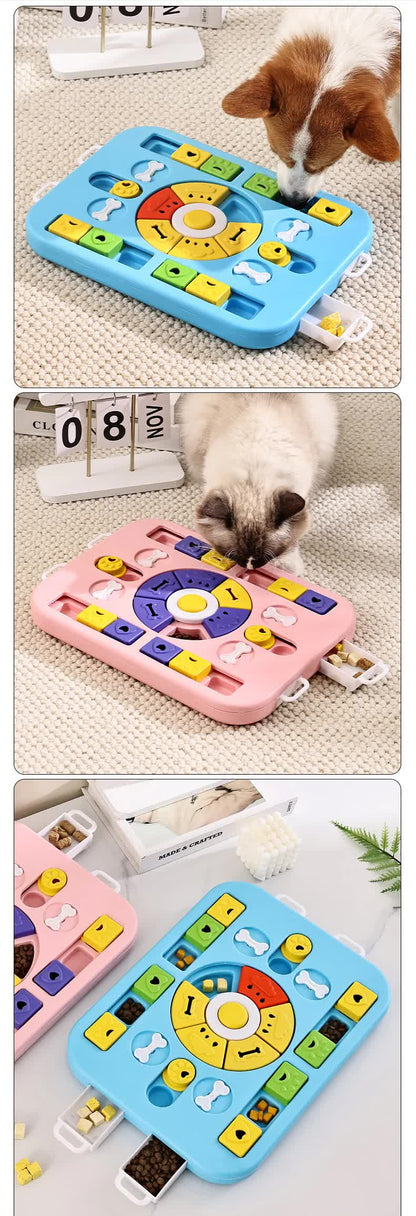 Pink Advanced Interactive Dog Puzzle Toy - Multi-Mechanism Treat Dispensing Slow Feeder for Mental Enrichment - Image 8