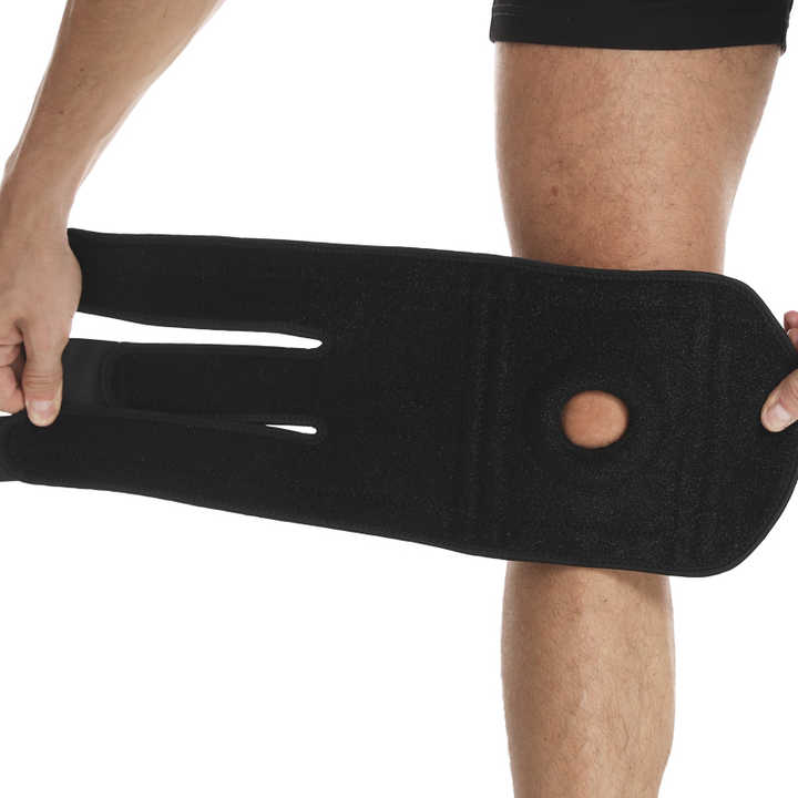 Black Adjustable Knee Brace Support (Pair) with Dual Spring Stabilizers & Patella Gel Pad - Non-Slip for Sports Running Hiking - Image 7