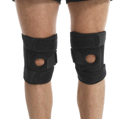 Blue Adjustable Knee Brace Support (Pair) with Dual Spring Stabilizers & Patella Gel Pad - Non-Slip for Sports Running Hiking - Image 8