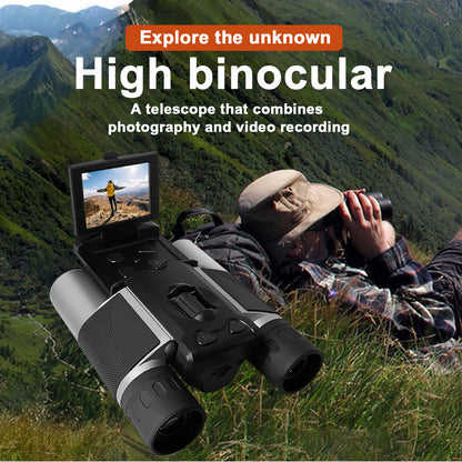 Silver and Black HD Digital Camera Binoculars 8X Zoom - Record Video & Photos with LCD Screen, Starlight Night Vision for Outdoors - Image 5