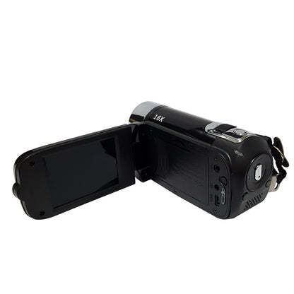 Black Capture Life's Moments: HD 1080P Digital Camcorder - 16MP Photos, 16X Digital Zoom, 2.7" LCD Screen - Image 2