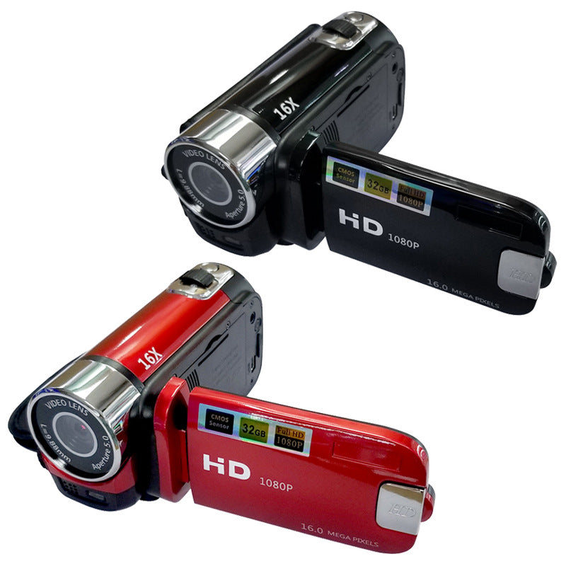 Black Capture Life's Moments: HD 1080P Digital Camcorder - 16MP Photos, 16X Digital Zoom, 2.7" LCD Screen - Image 6