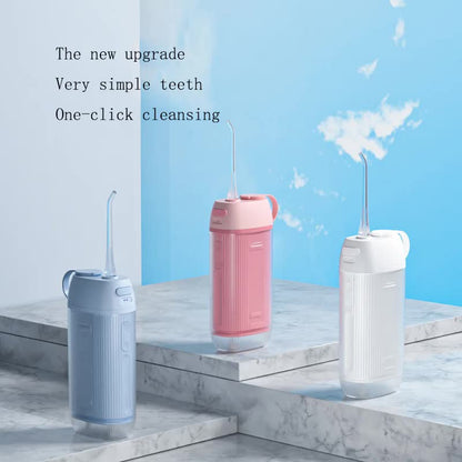 Blue Advanced Portable Water Flosser - USB Rechargeable Cordless Oral Irrigator, 3 Modes, IPX7 Waterproof for Travel & Home - Image 3