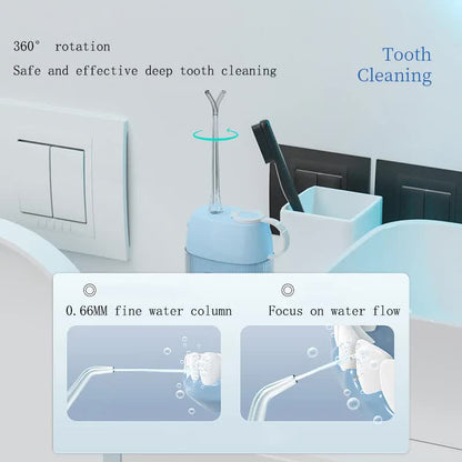 Blue Advanced Portable Water Flosser - USB Rechargeable Cordless Oral Irrigator, 3 Modes, IPX7 Waterproof for Travel & Home - Image 5