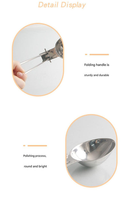 Silver 304 Stainless Steel Folding Camping Spatula  - 2 Pack Compact & Portable Outdoor Cooking Utensils - Image 5