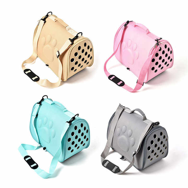 Pink Stylish EVA Pet Carrier Bag - Lightweight Portable & Breathable Travel Crate for Small Dogs & Cats - Image 2